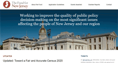 Desktop Screenshot of fundfornj.org